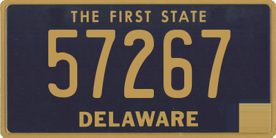 DE license plate 57267