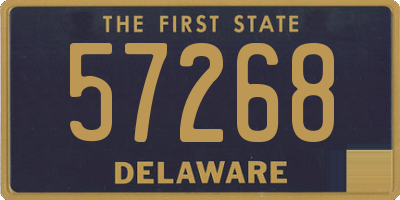 DE license plate 57268