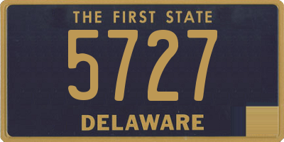 DE license plate 5727