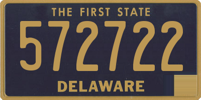 DE license plate 572722