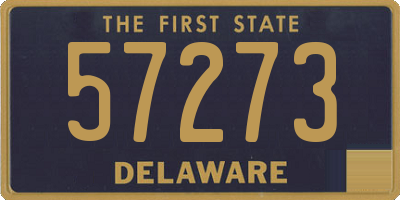 DE license plate 57273