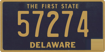 DE license plate 57274