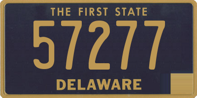 DE license plate 57277