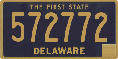 DE license plate 572772