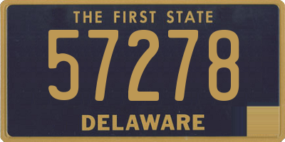 DE license plate 57278