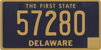 DE license plate 57280
