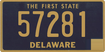 DE license plate 57281