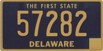 DE license plate 57282