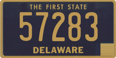 DE license plate 57283