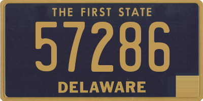 DE license plate 57286