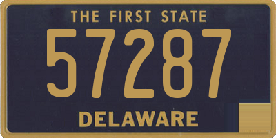 DE license plate 57287