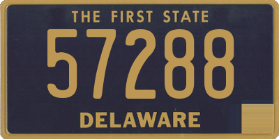 DE license plate 57288