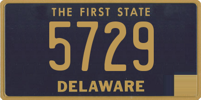 DE license plate 5729