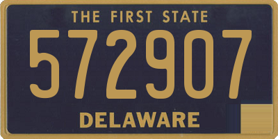 DE license plate 572907