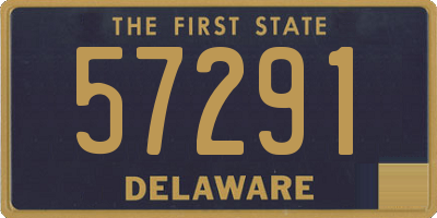 DE license plate 57291