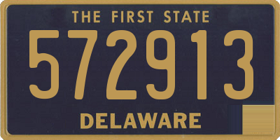 DE license plate 572913
