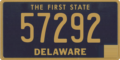 DE license plate 57292