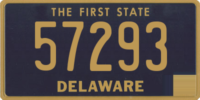 DE license plate 57293