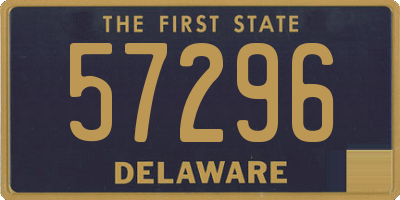 DE license plate 57296