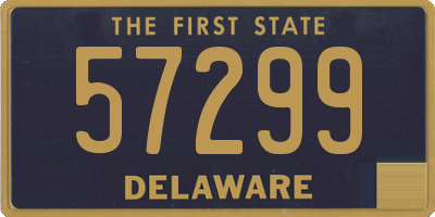 DE license plate 57299