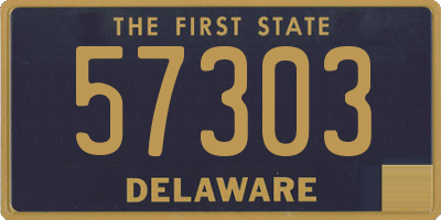 DE license plate 57303
