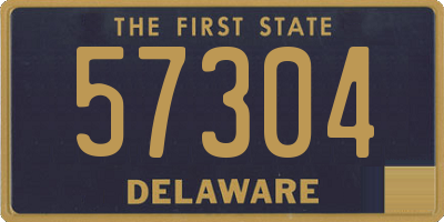 DE license plate 57304