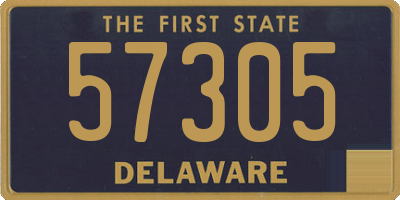 DE license plate 57305