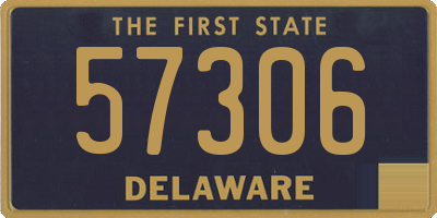 DE license plate 57306