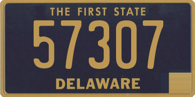 DE license plate 57307