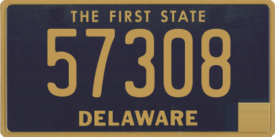 DE license plate 57308