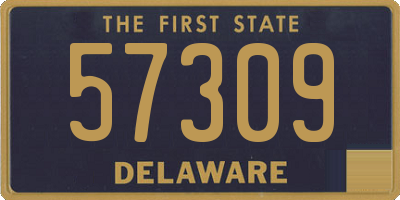 DE license plate 57309