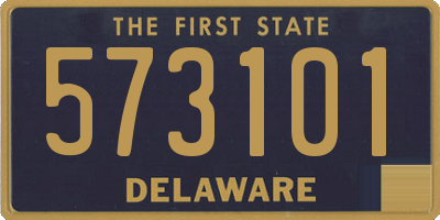 DE license plate 573101