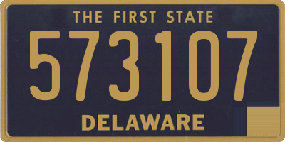 DE license plate 573107