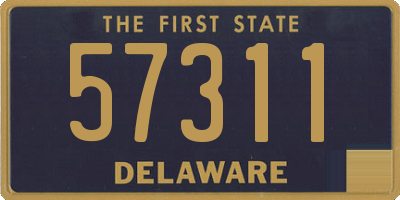 DE license plate 57311