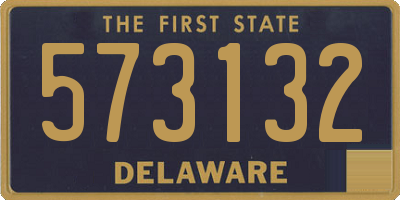 DE license plate 573132