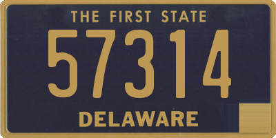 DE license plate 57314