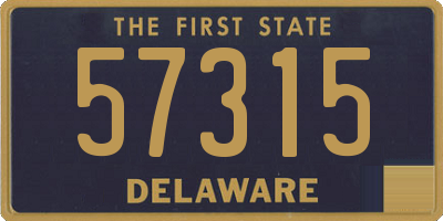 DE license plate 57315