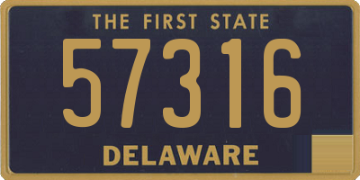 DE license plate 57316