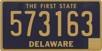 DE license plate 573163