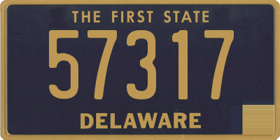 DE license plate 57317