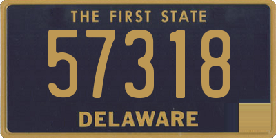 DE license plate 57318
