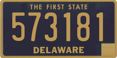DE license plate 573181