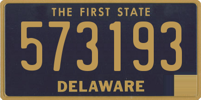 DE license plate 573193