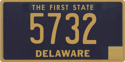 DE license plate 5732