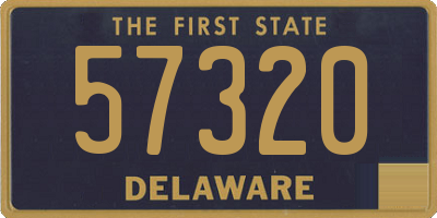 DE license plate 57320