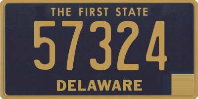 DE license plate 57324
