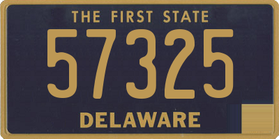 DE license plate 57325