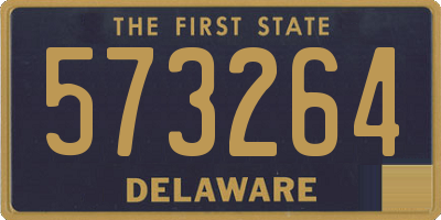 DE license plate 573264