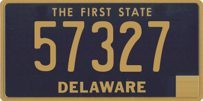 DE license plate 57327