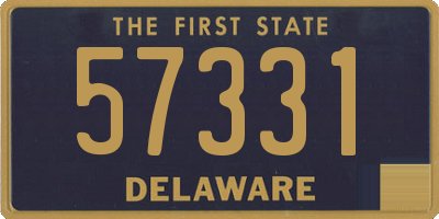 DE license plate 57331